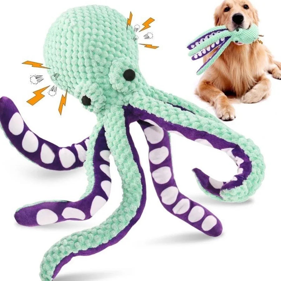 Interactive Plush Dog Toy