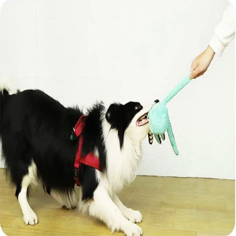 Interactive Plush Dog Toy